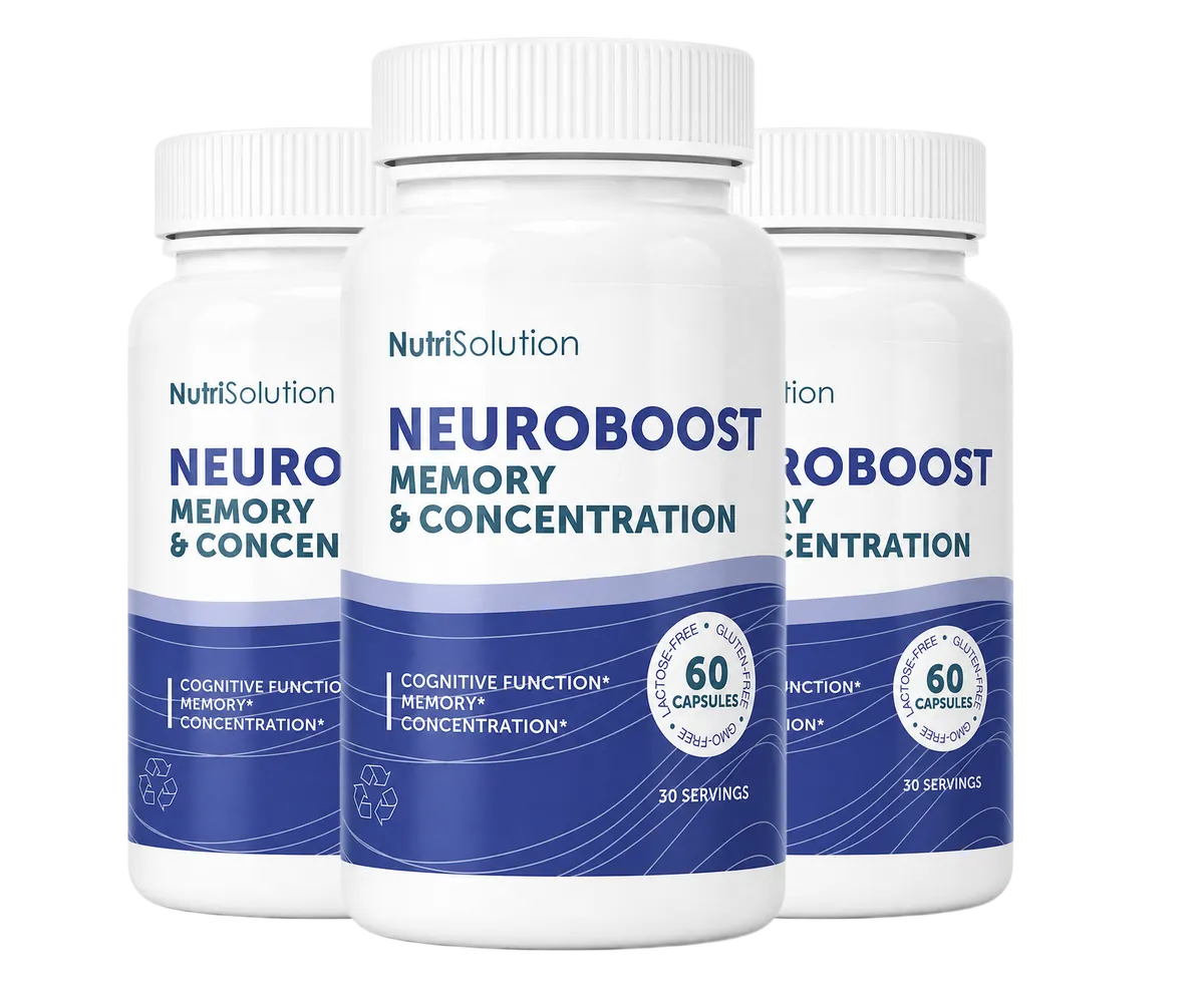 The three-bottle Neuro Boost package — a 90-day supply